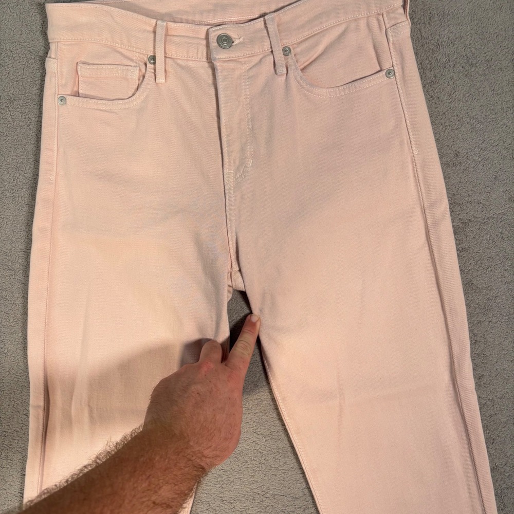 Vince Skinny Crop Jeans Size 29 Tulip Pink Cotton Elastane Soft Pink‎ Denim - Picture 7 of 16